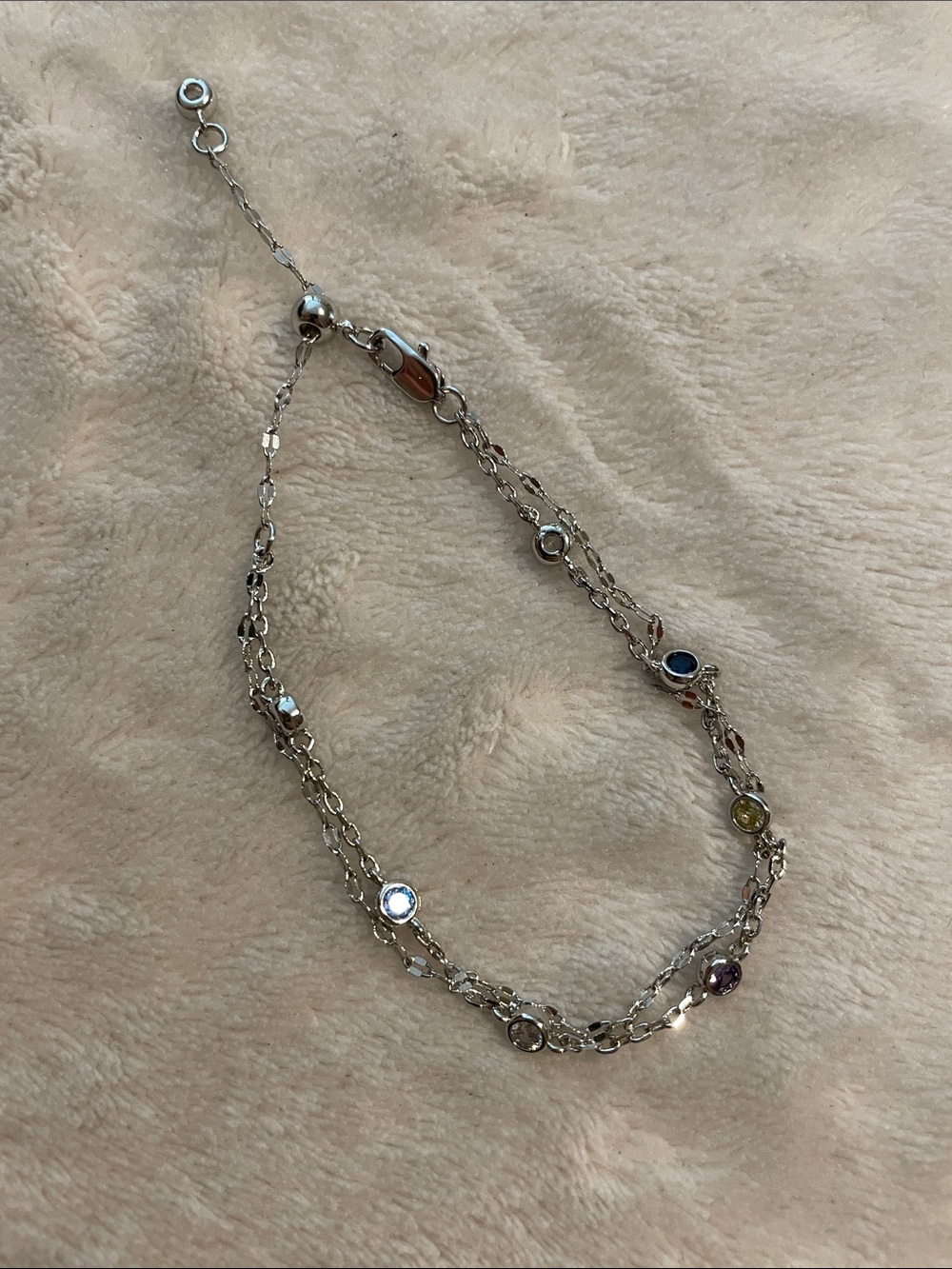 Multi-Stone Delicate Bracelet - Picture 2 of 2